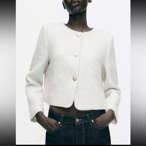 Zara textured blazer